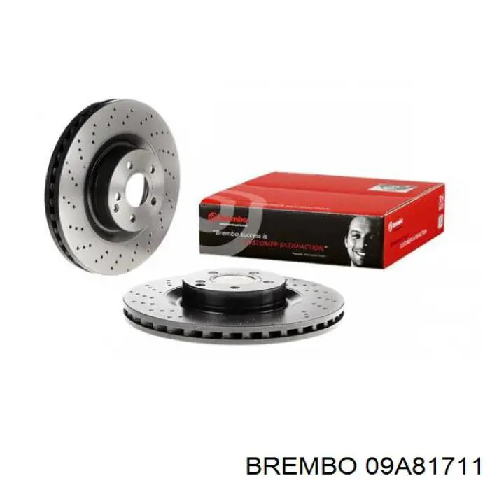 09A81711 Brembo диск гальмівний передній