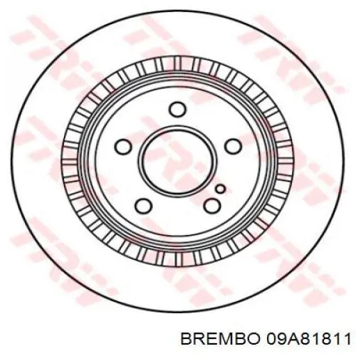 Гальмівні диски 09A81811 Brembo