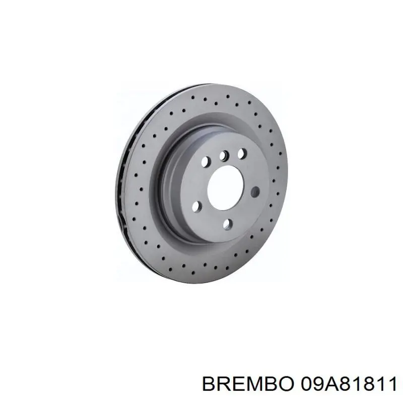 09A81811 Brembo диск гальмівний задній