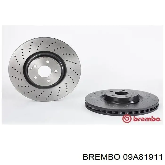 09A81911 Brembo диск гальмівний передній