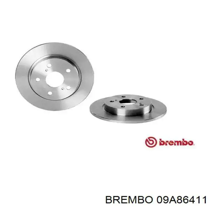 Диск гальмівний передній Brembo 09A86411