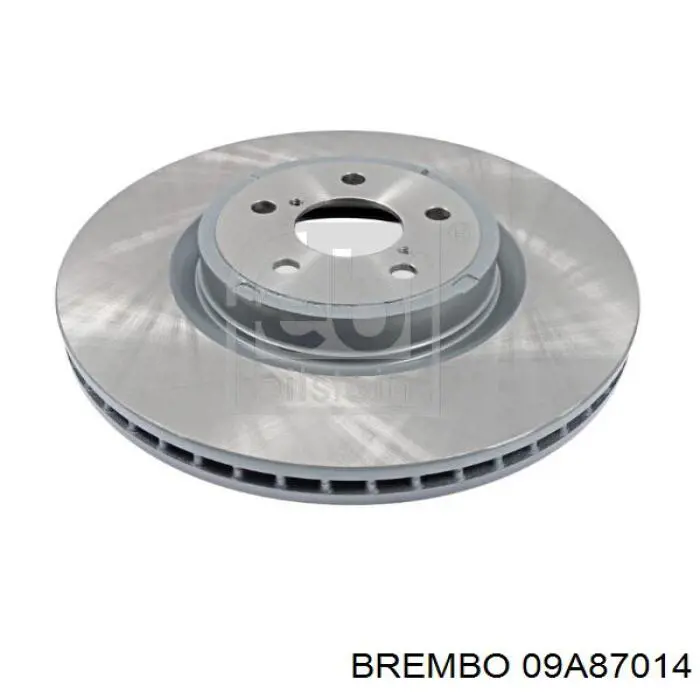 09A87014 Brembo диск гальмівний передній