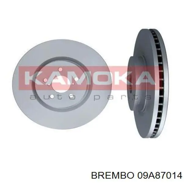 Диск гальмівний передній Brembo 09A87014