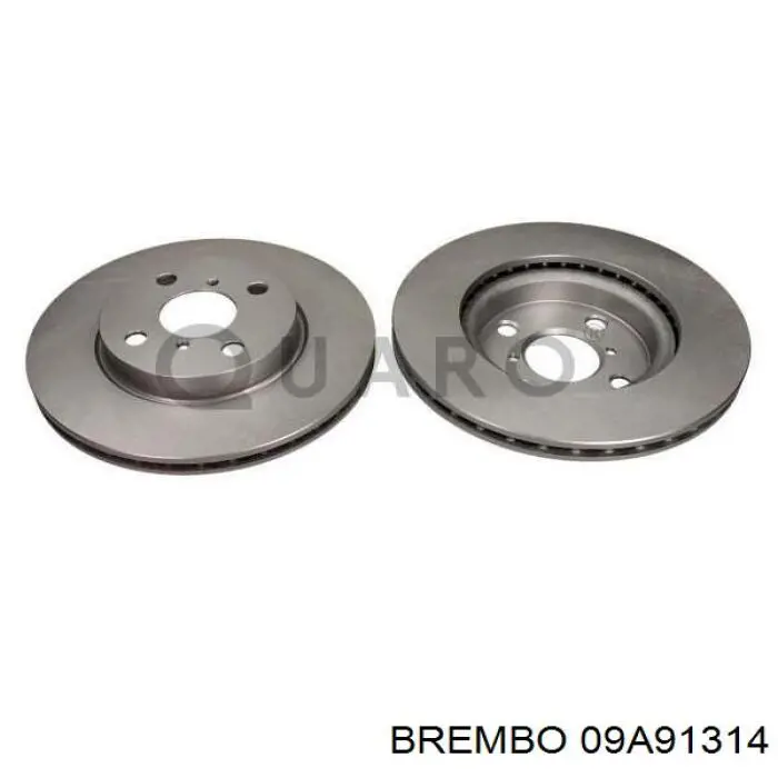 Купити 09A91314 Brembo Ротор гальмівний
