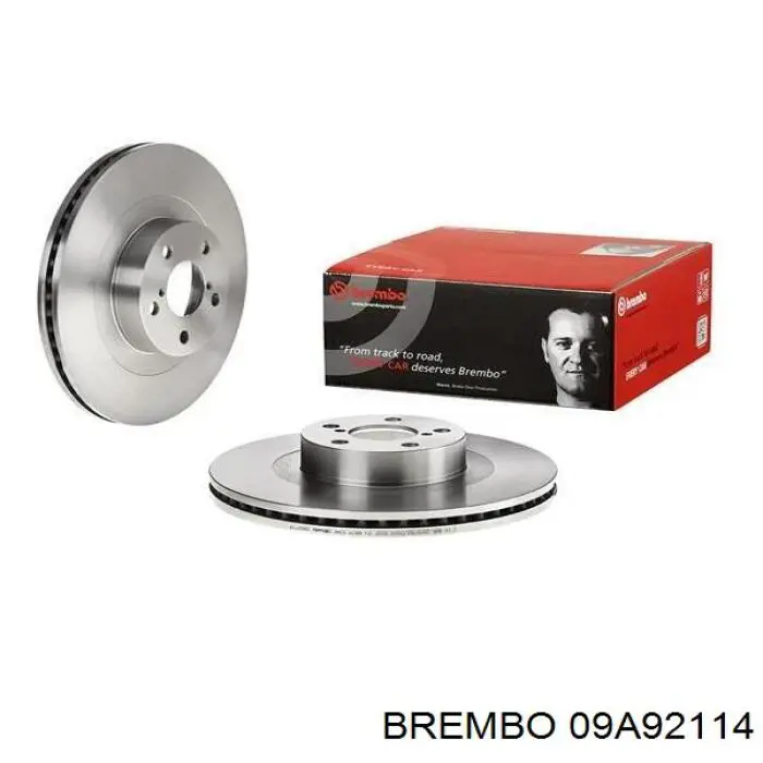 09A92114 Brembo диск гальмівний передній