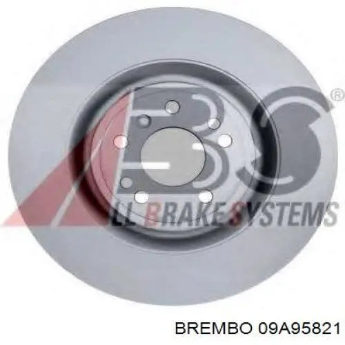 Диск переднього гальма Brembo 09A95821 ціна, від 103.53 USD