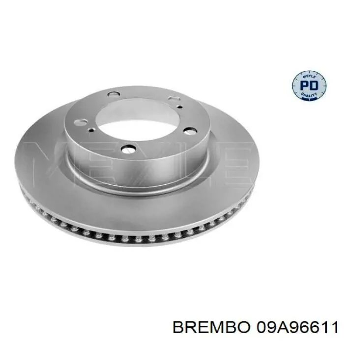 Диск гальмівний передній Brembo 09A96611