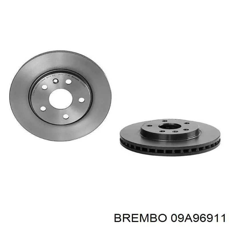 Диск гальмівний передній 09A96911 Brembo