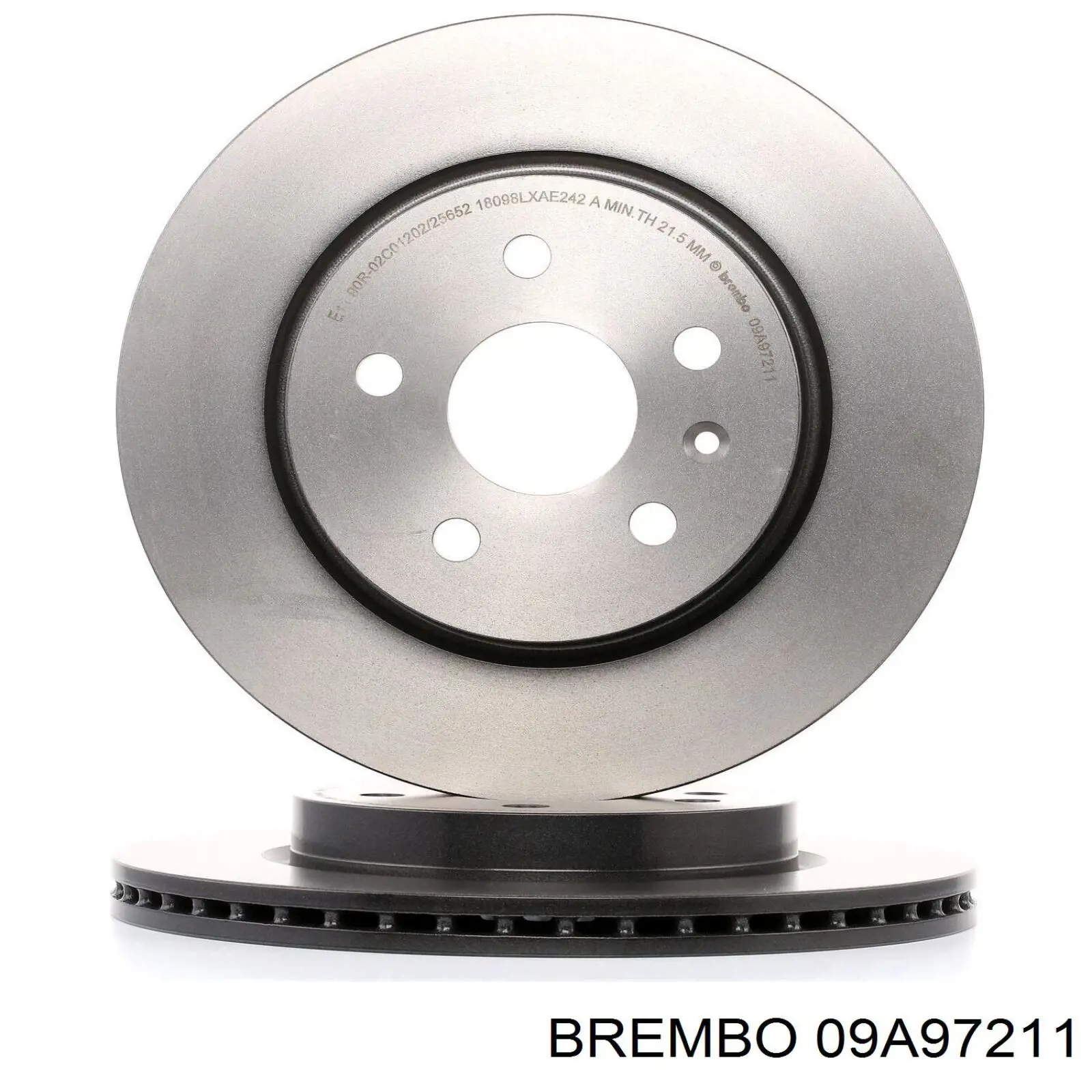 09A97211 Brembo диск гальмівний задній