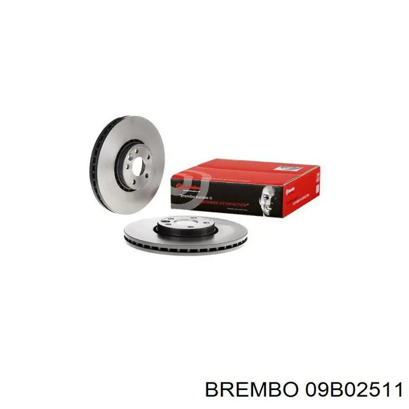 Диск гальмівний передній 09B02511 Brembo