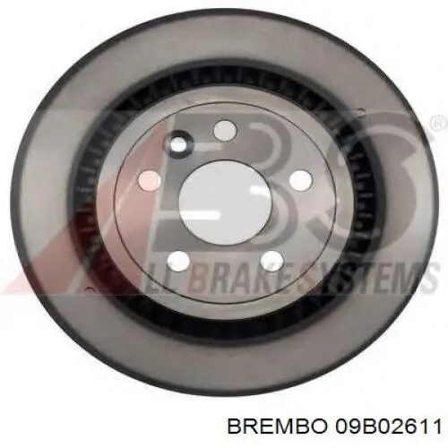 Купити 09B02611 Brembo Диск заднього гальма