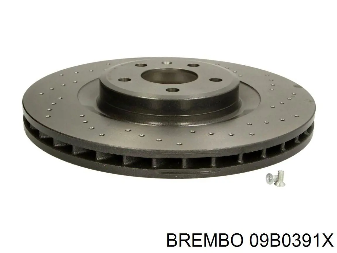 Диск переднього гальма Brembo 09B0391X ціна, від 134.73 USD