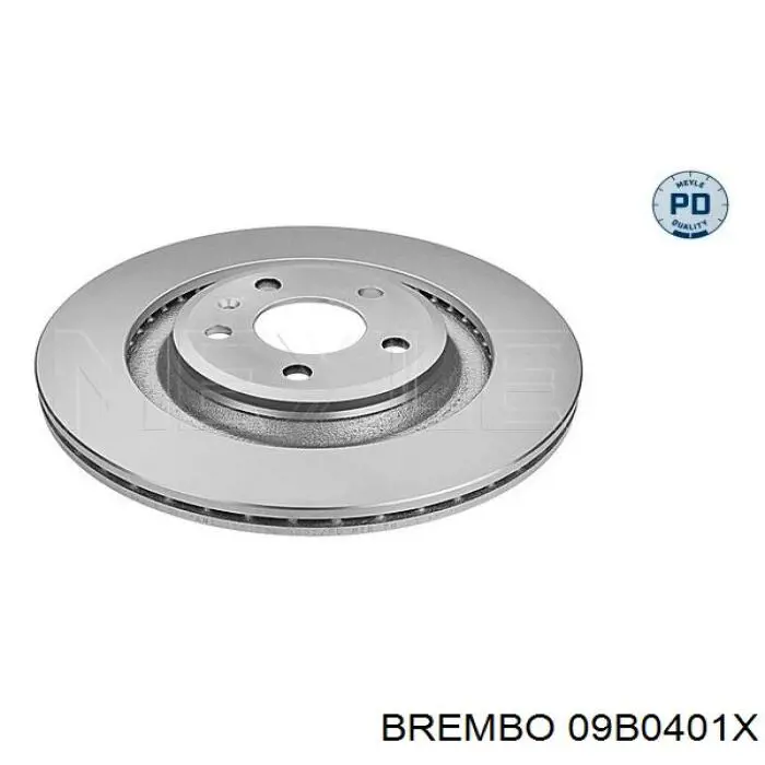 Купити 09B0401X Brembo Диск заднього гальма