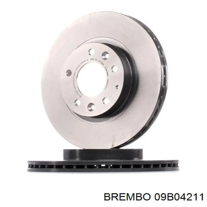Диск переднього гальма Brembo 09B04211 ціна, від 55.78 USD