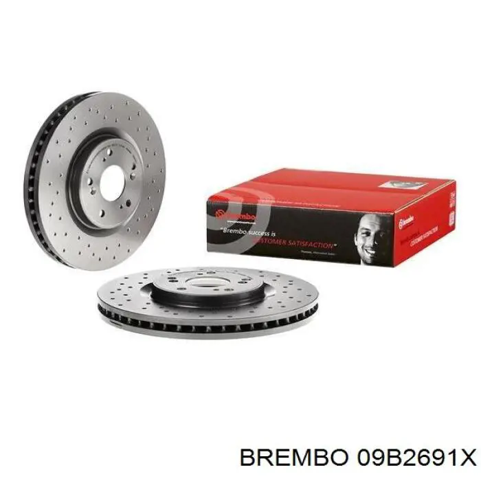 09B2691X Brembo диск гальмівний передній