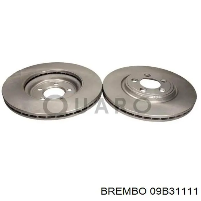 Диск гальмівний передній Brembo 09B31111