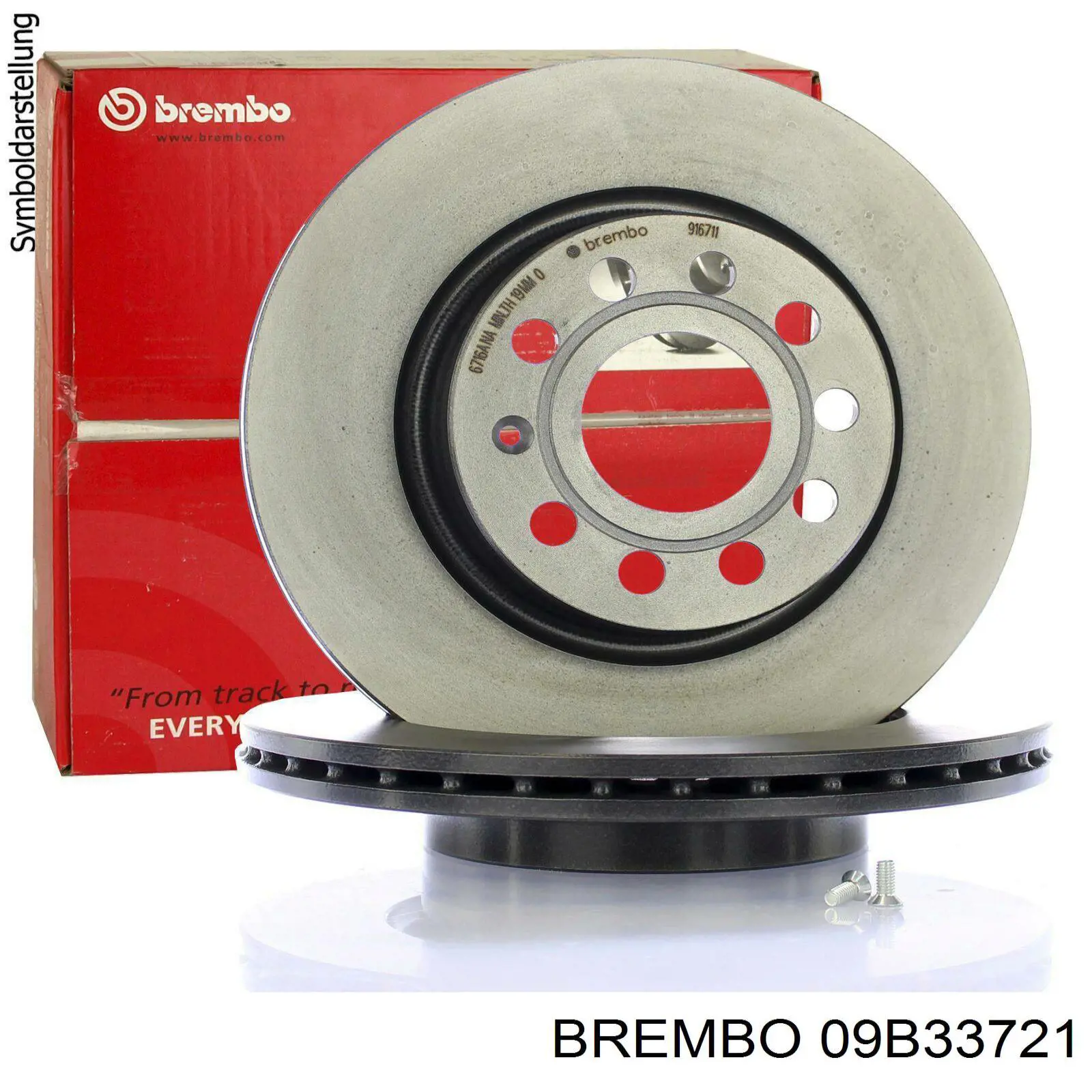 09B33721 Brembo диск гальмівний передній
