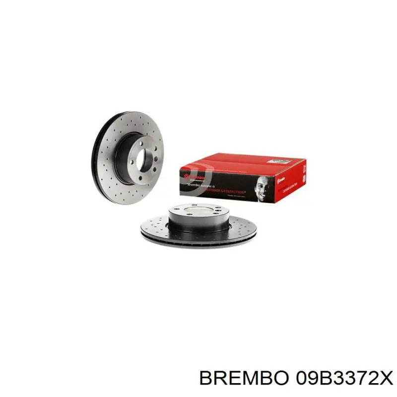 09B3372X Brembo диск гальмівний передній
