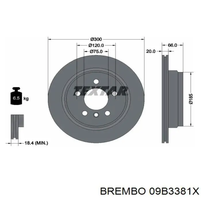  09B3381X Brembo