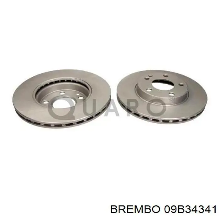Гальмівні диски передні 09B34341 Brembo