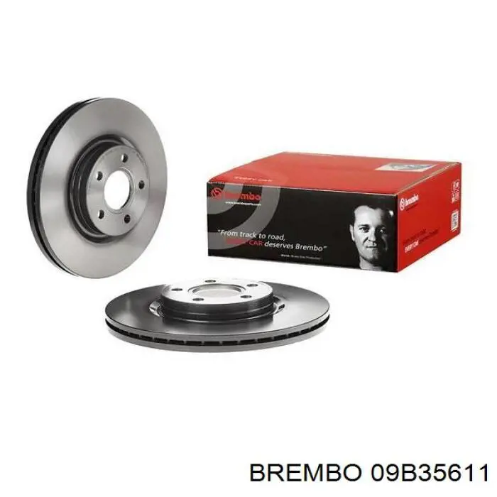 09B35611 Brembo диск гальмівний передній