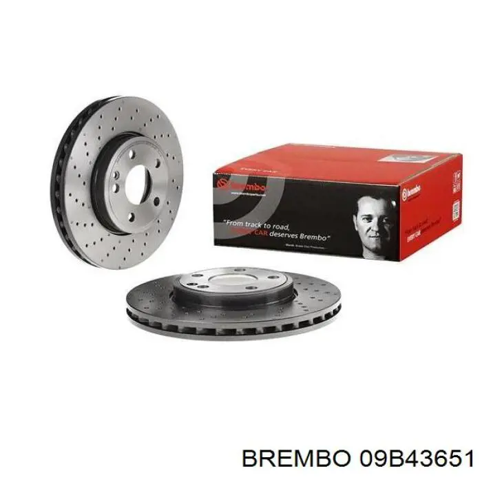09B43651 Brembo Гальмо дискове переднє