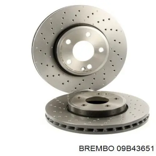 Диск переднього гальма Brembo 09B43651 ціна, від 66.90 USD