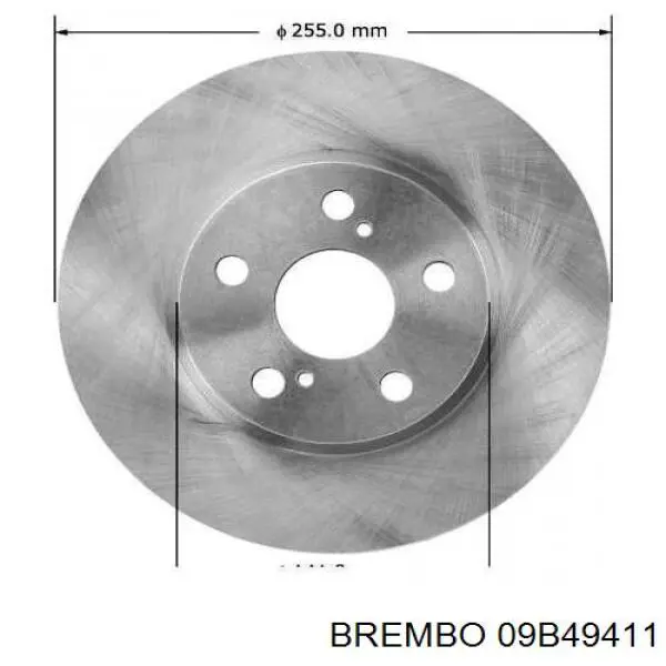 Гальмівні диски передні 09B49411 Brembo