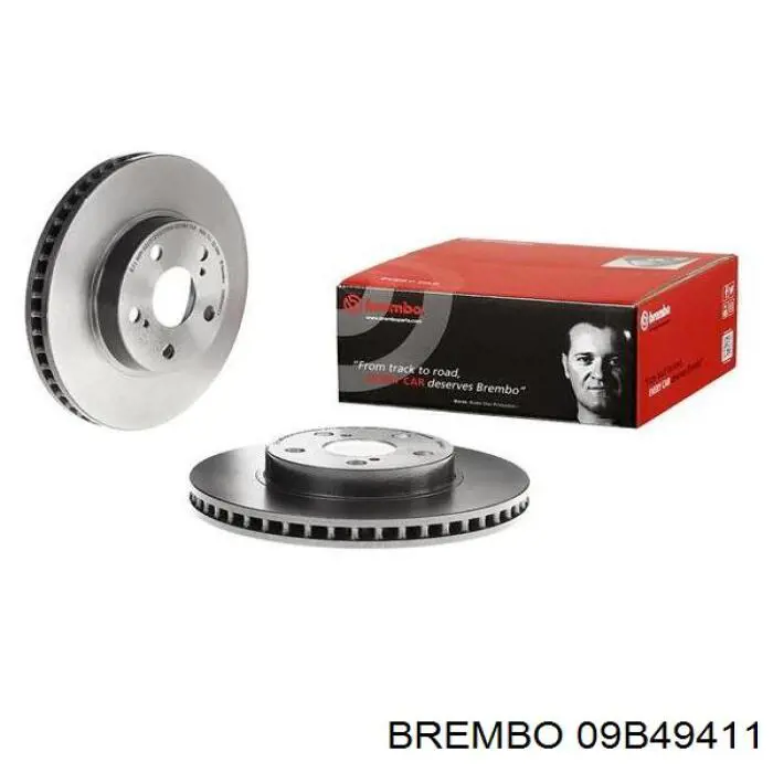 09B49411 Brembo диск гальмівний передній