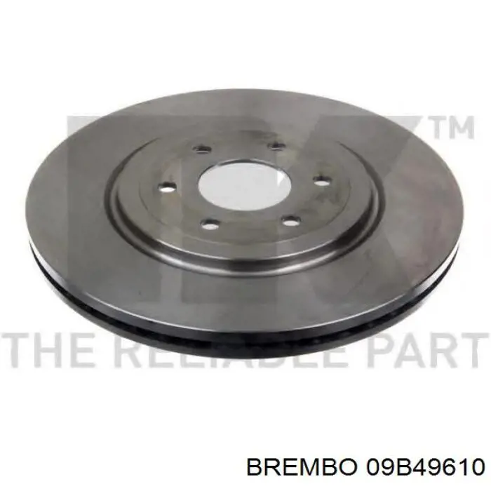 Диск переднього гальма Brembo 09B49610 ціна, від 61.45 USD
