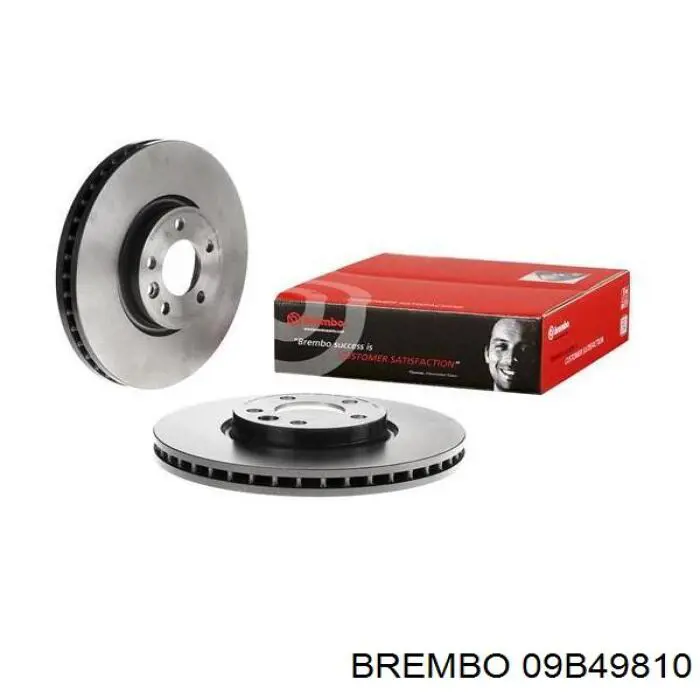Диск гальмівний передній Brembo 09B49810
