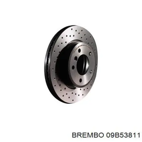 Диск переднього гальма Brembo 09B53811 ціна, від 133.22 USD