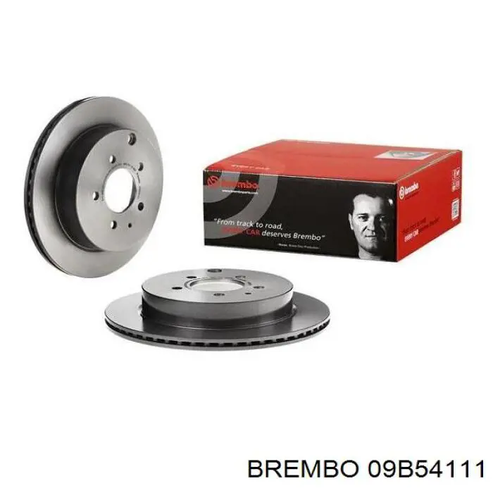 09B54111 Brembo диск гальмівний задній