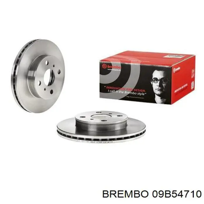 Диск гальмівний передній 09B54710 Brembo