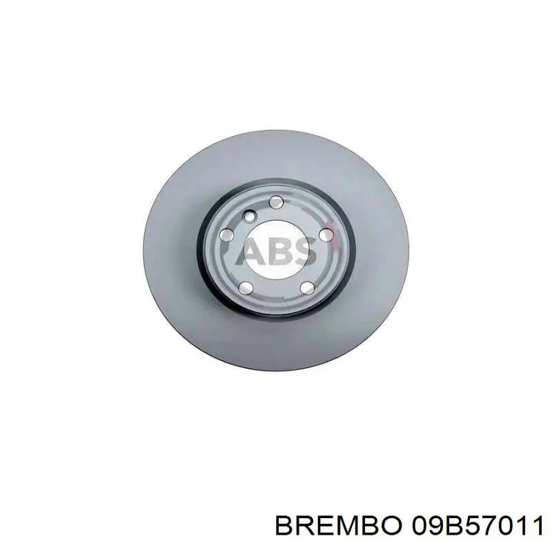 09B57011 Brembo диск гальмівний передній