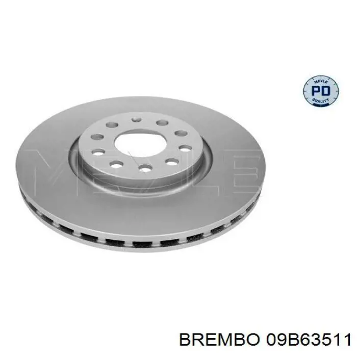 09B63511 Brembo диск гальмівний передній