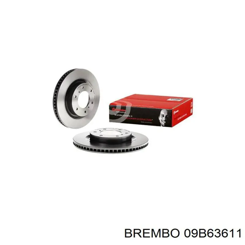 Гальмівні диски передні 09B63611 Brembo