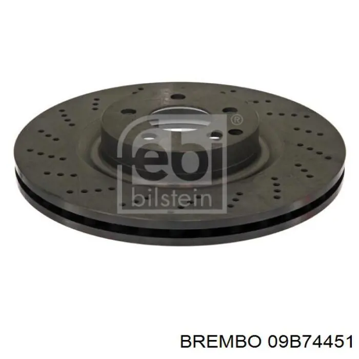 Диск переднього гальма Brembo 09B74451 ціна, від 79.93 USD