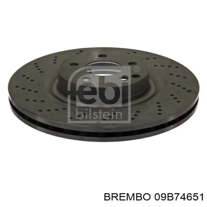 09B74651 Brembo диск гальмівний передній