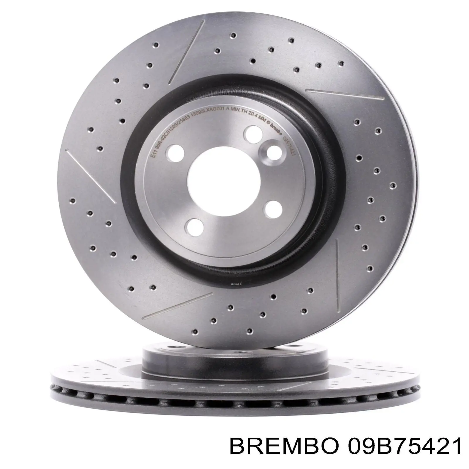 Диск переднього гальма Brembo 09B75421 ціна, від 88.49 USD