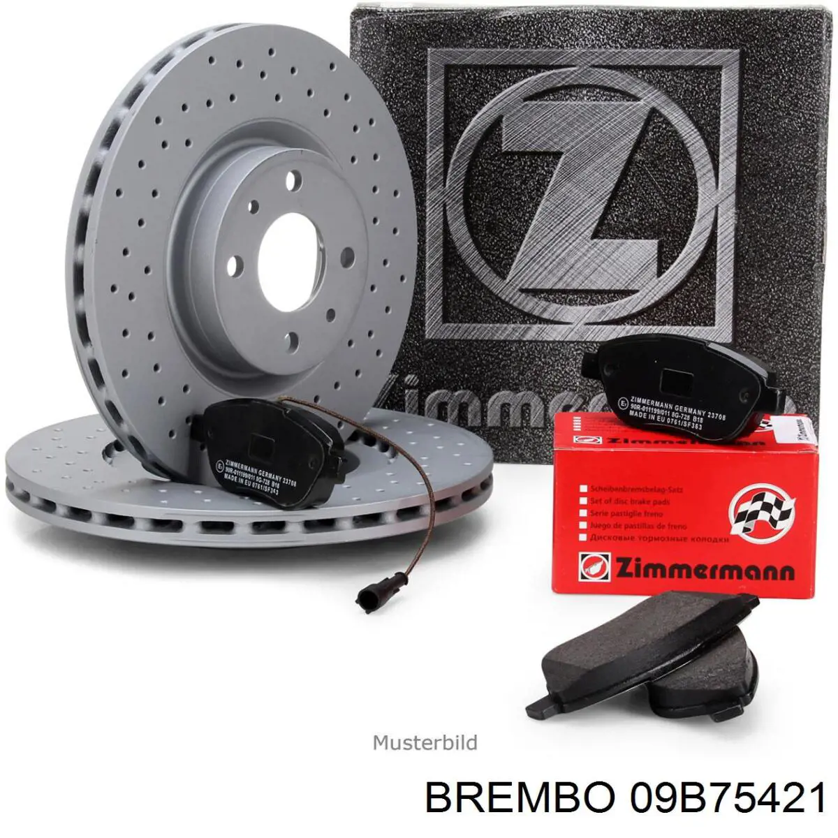 Гальмівні диски передні 09B75421 Brembo