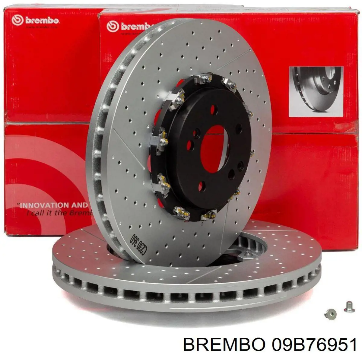 09B76951 Brembo Гальмо дискове переднє