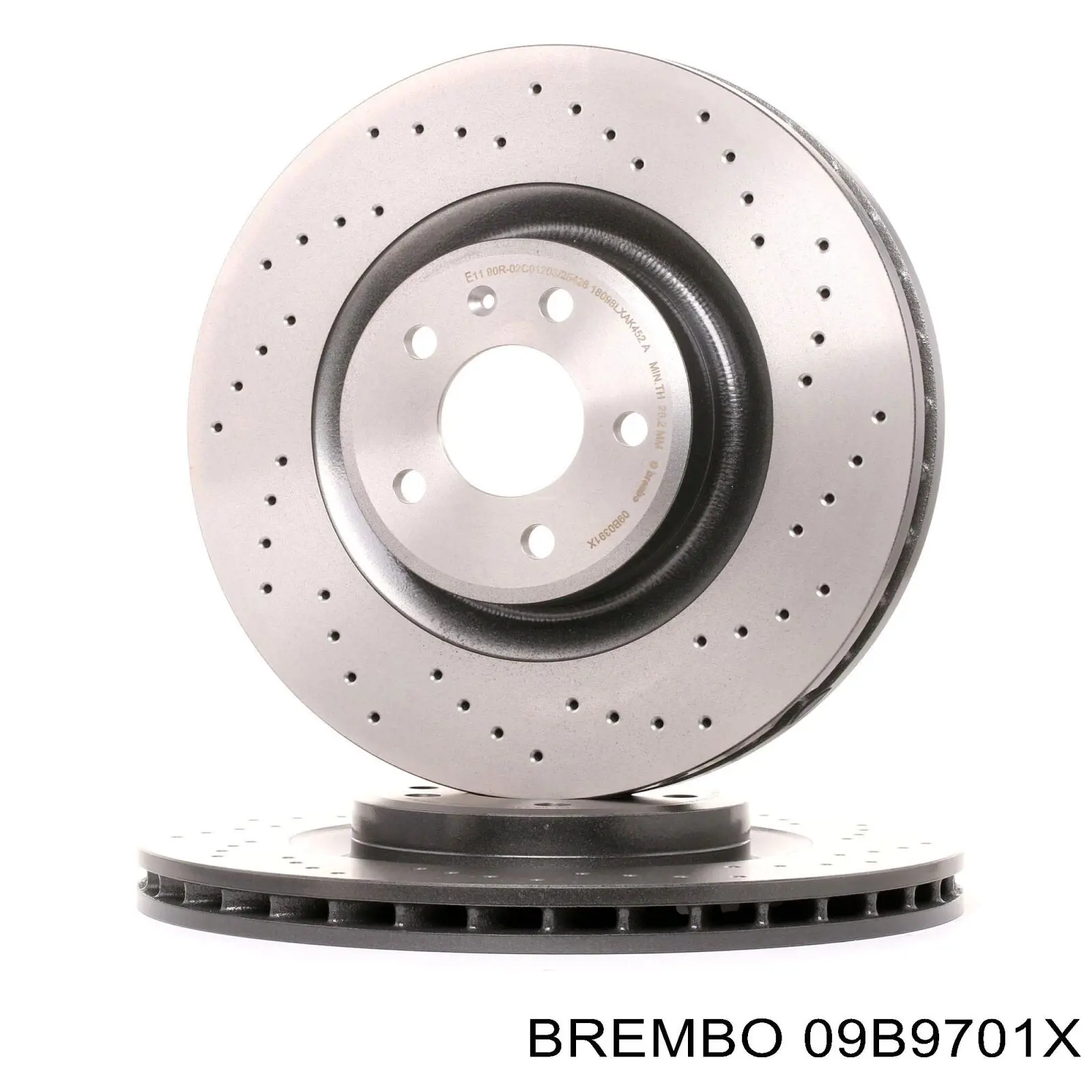 Диск гальмівний передній 09B9701X Brembo