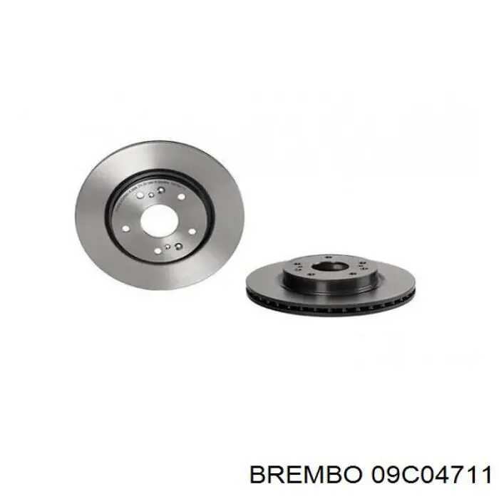 09C04711 Brembo диск гальмівний передній