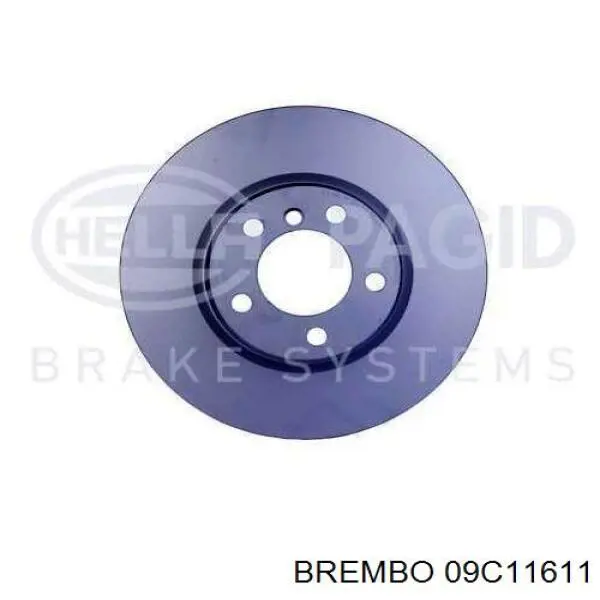 Гальмівні диски передні 09C11611 Brembo