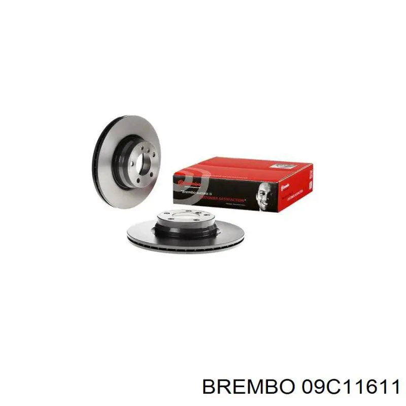 Диск гальмівний передній 09C11611 Brembo