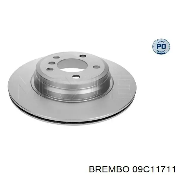Купити 09C11711 Brembo Диск заднього гальма