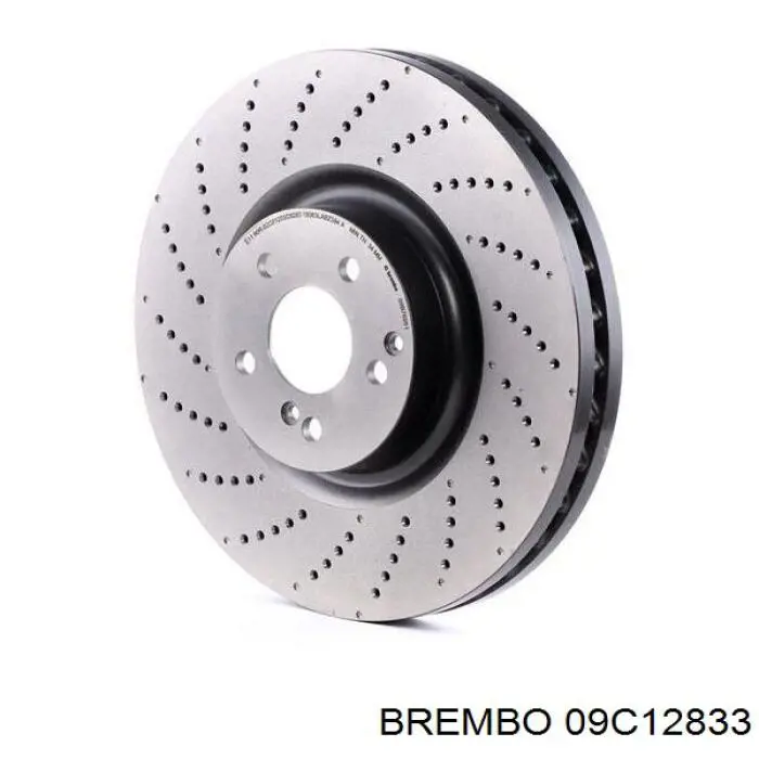 Диск гальмівний задній 09C12833 Brembo