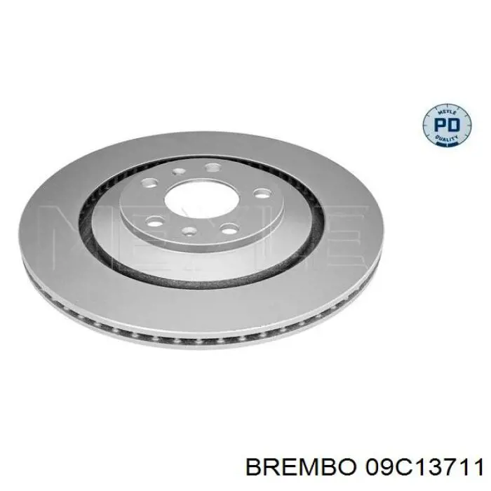 Диск гальмівний задній 09C13711 Brembo