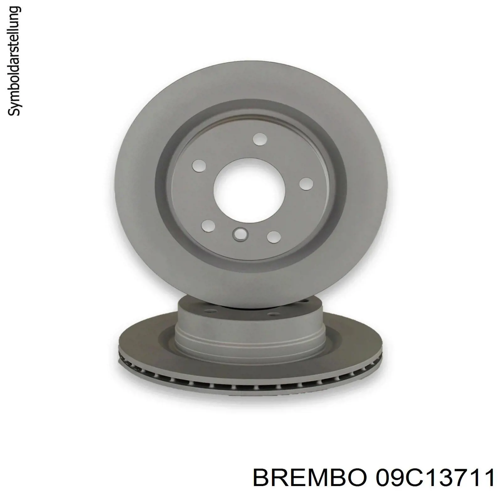 Задні дискові гальма Brembo 09C13711 ціна, від 60.39 USD
